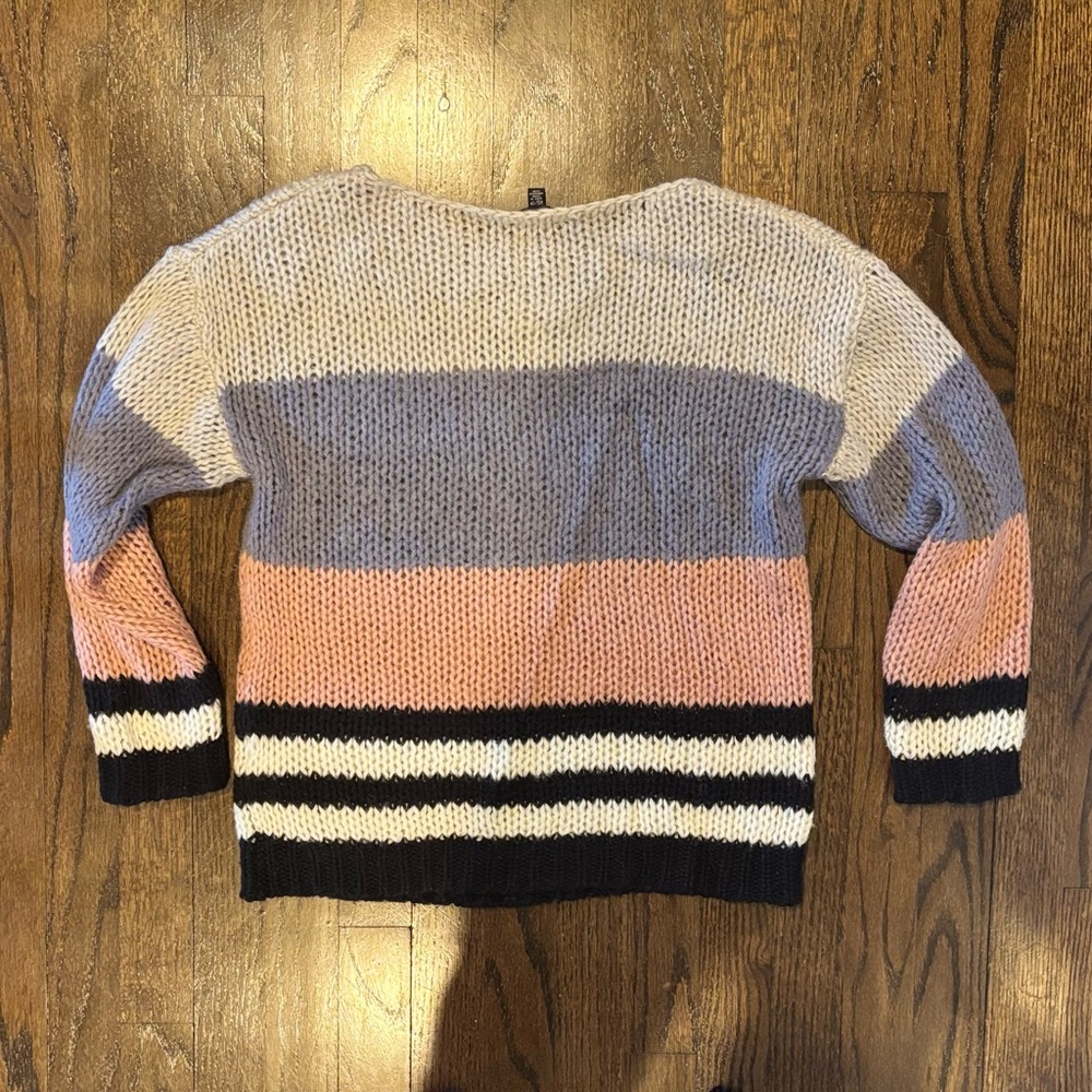 Lucky Brand Women's Striped Colorblock Sweater - Pink, Blue, White, and Black - Picture 5 of 6
